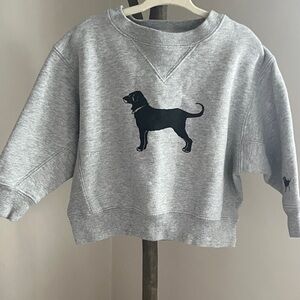 The Black Dog Heather Gray Sweatshirt with Black Dog Design